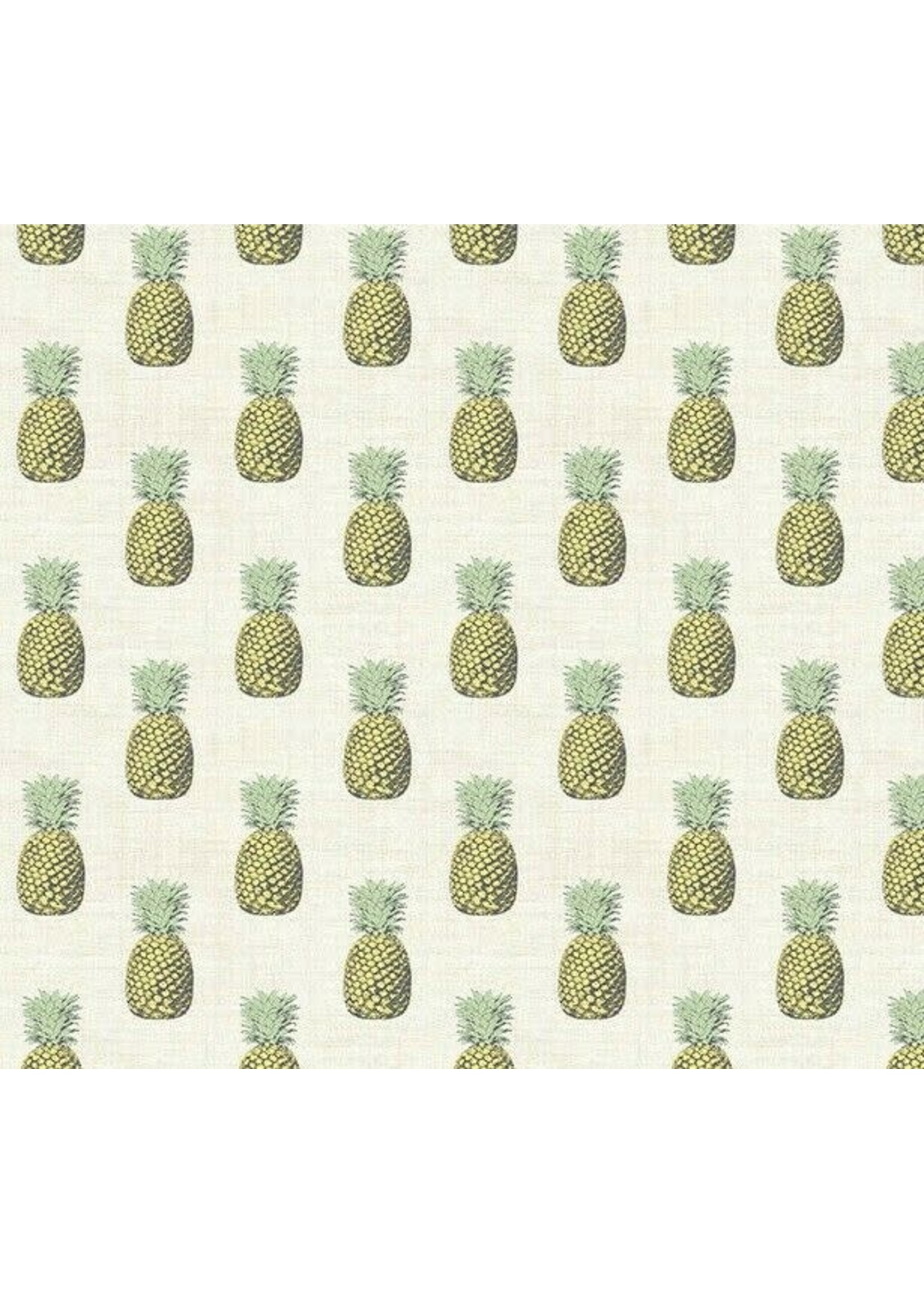 Makower Fern Garden - Pineapple - Cream