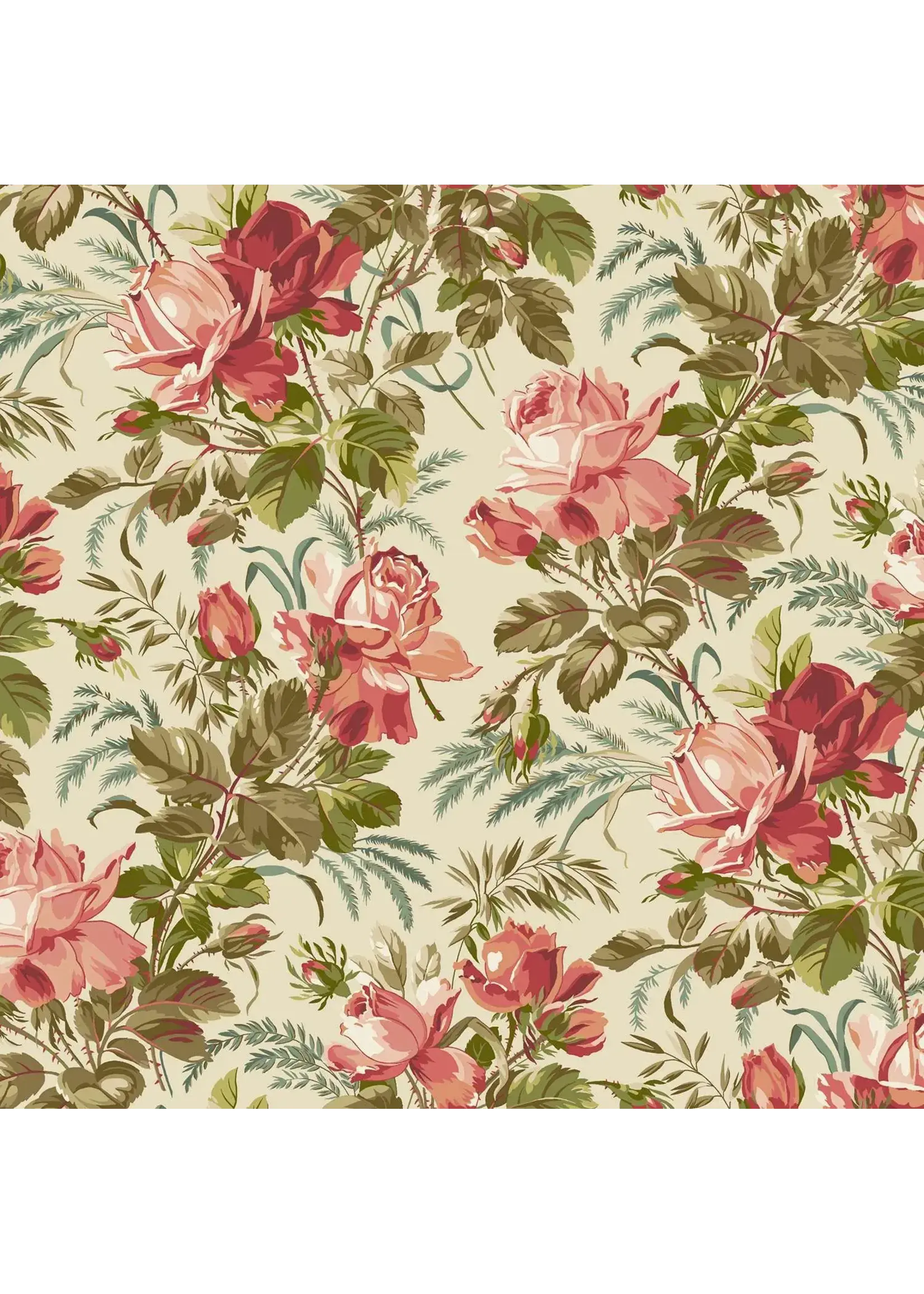 Laundry Basket Quilts Edyta Sitar - Joy - Centerpiece - Snowdrift -1038L