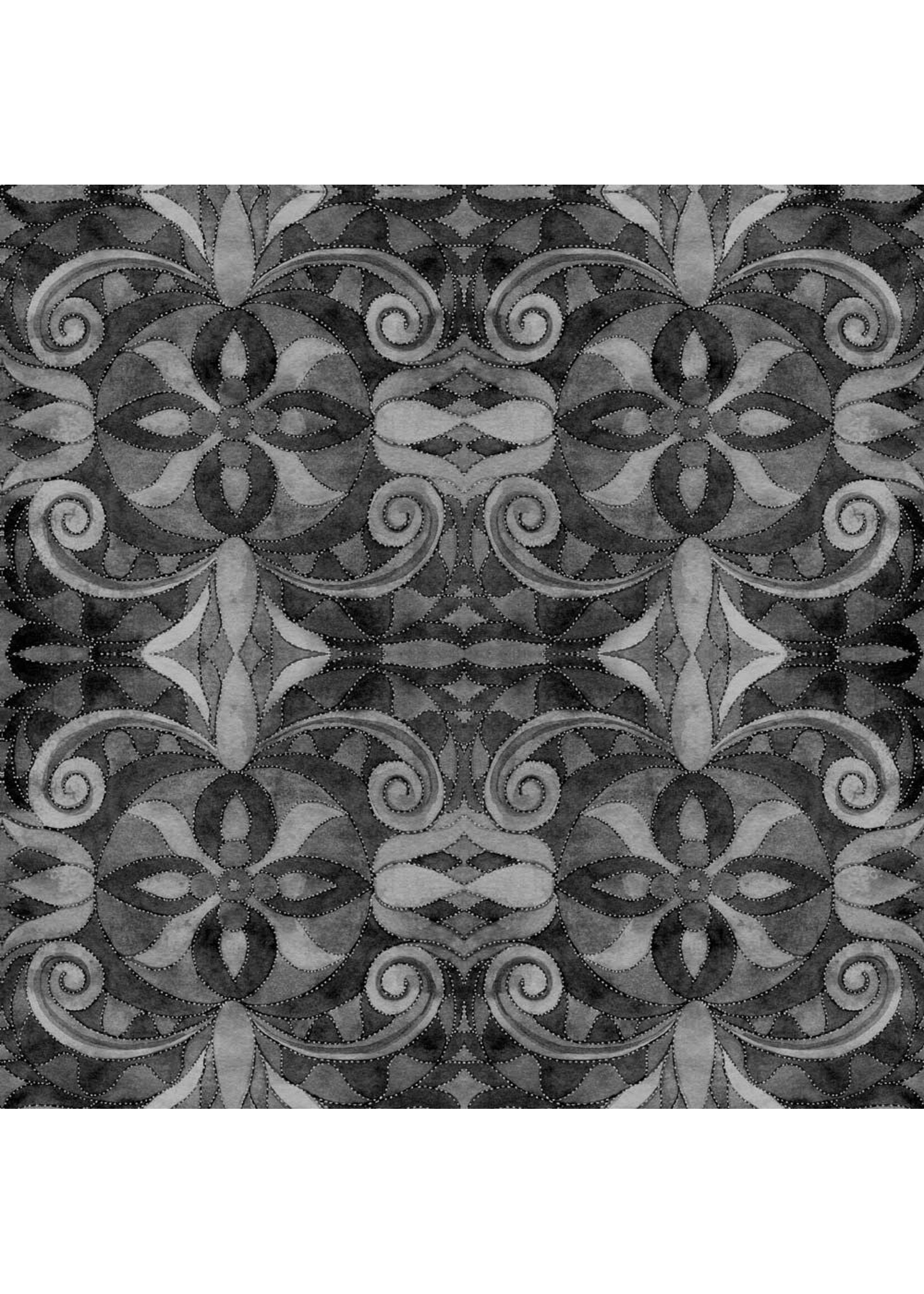 Blank Quilting Baroque - Zwart