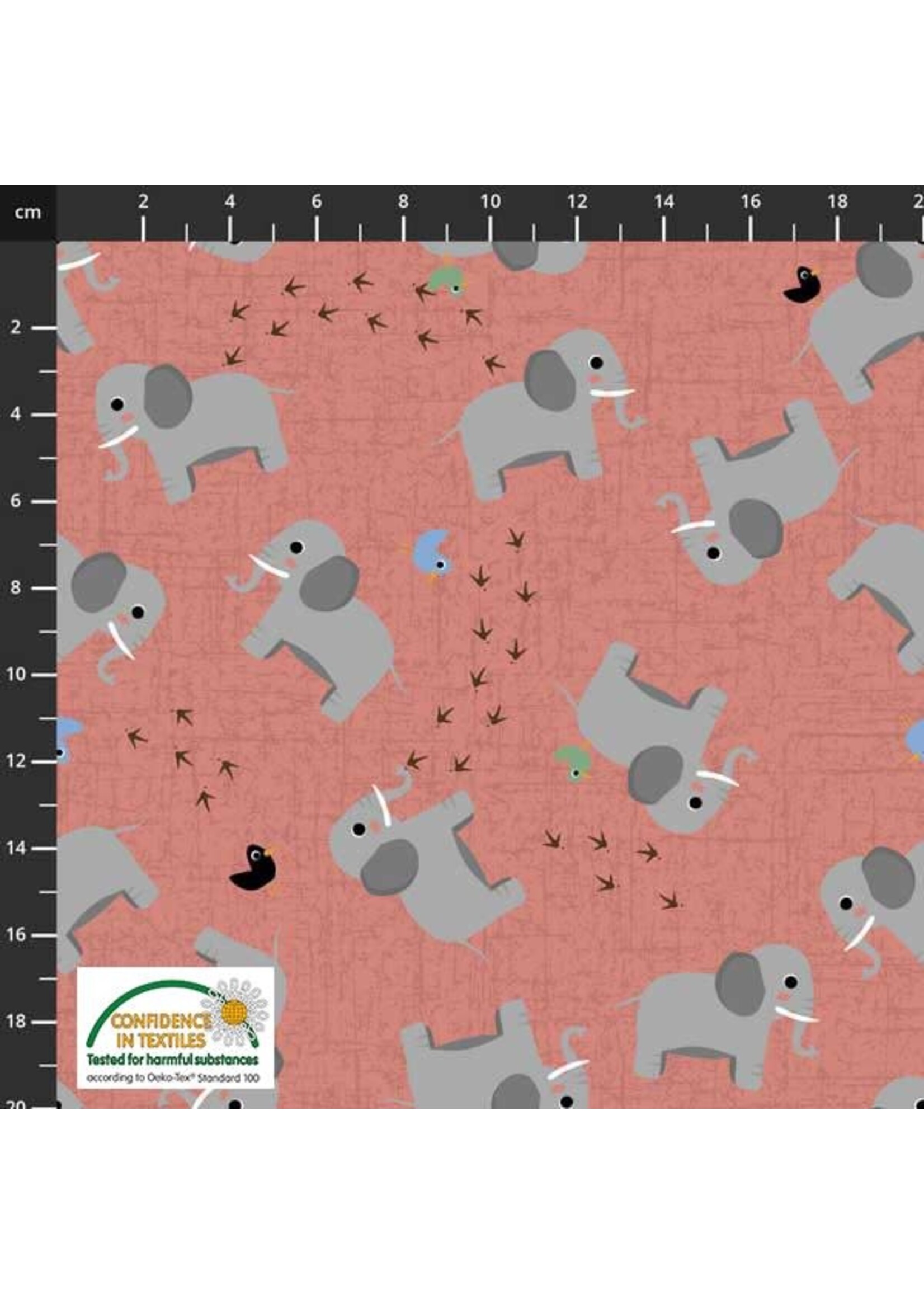 Stof Fabrics Coco's Wildlife - Elephant