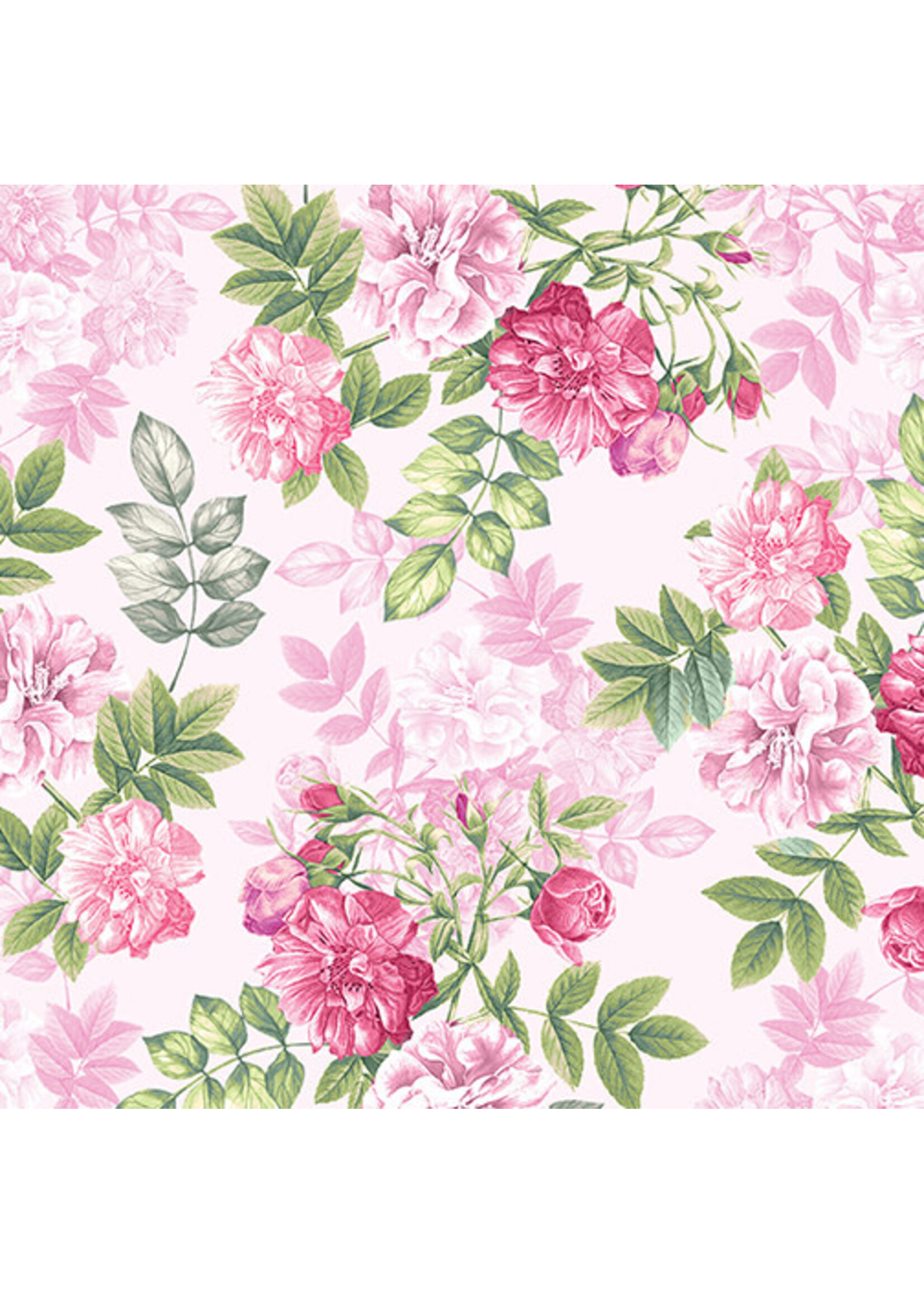 Benartex Studio Floral - Romance - Pink