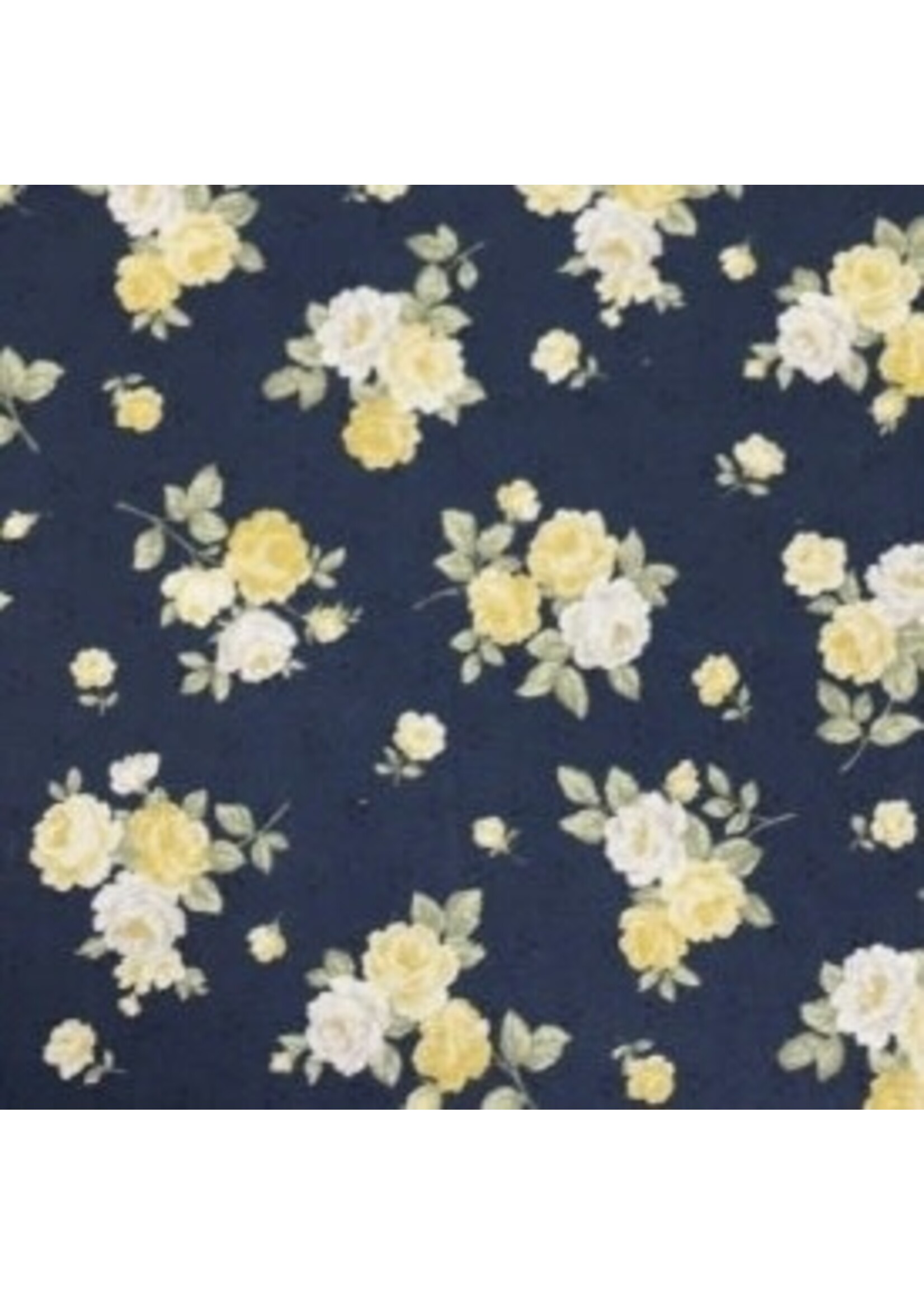 Stof Fabrics Sofie Rose - Bouquet - Blue