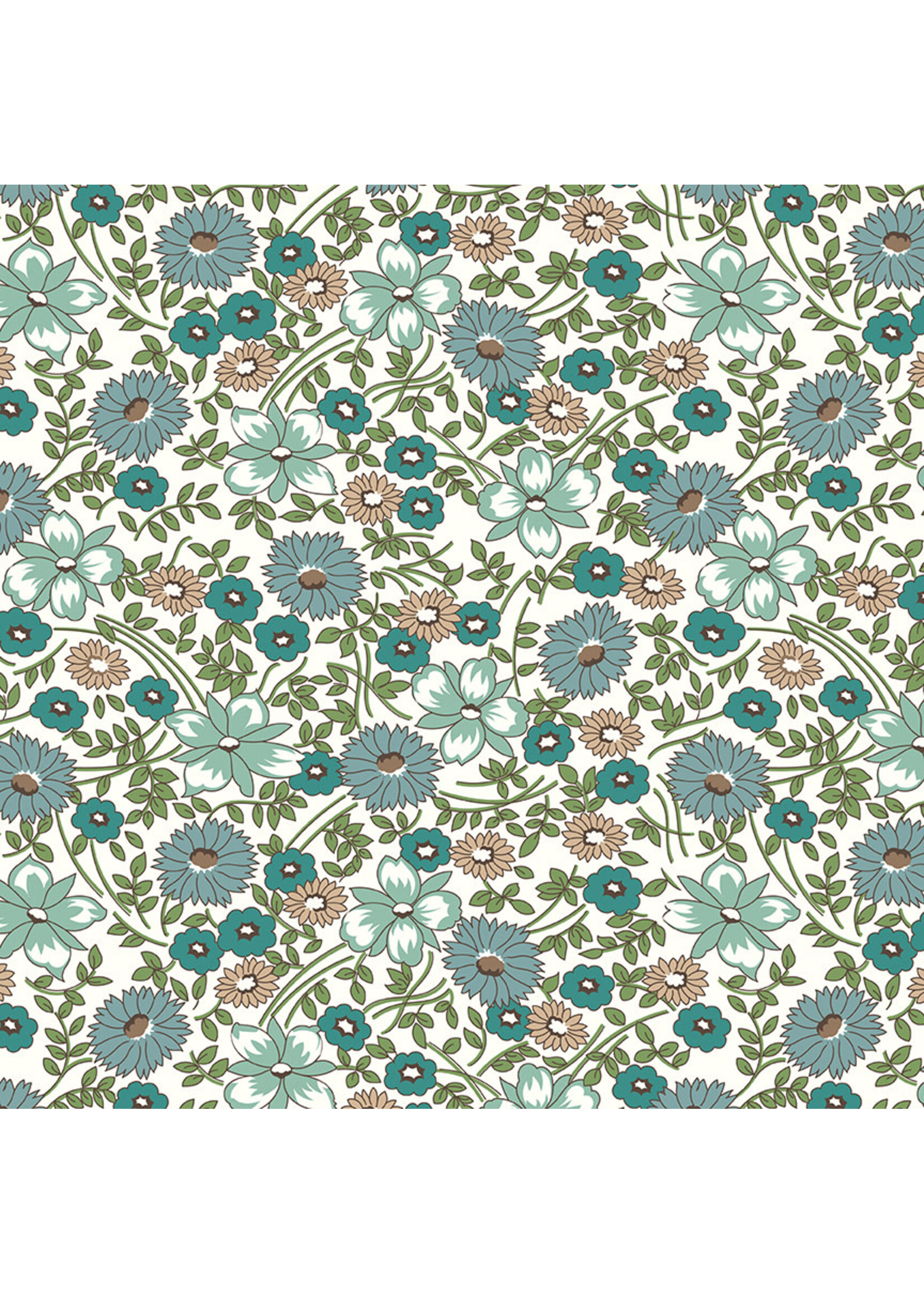 Riley Blake Designs Lori Holt - Prairie - Teal - 12324