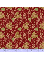 Marcus Fabrics A Return to Elegance - Plumes - Red - Coupon - 75 cm x 110 cm