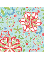 Benartex Studio Sewing Room - Medallions - Aqua