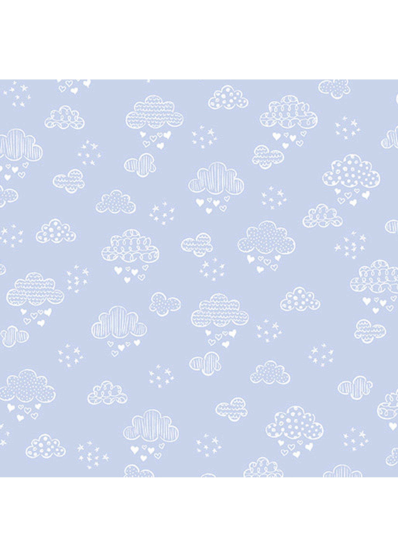 Kanvas Studio Sweet Dreams - Dreamy Clouds - Soft Blue