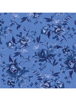 Maywood Studio Silver Jubilee - Medium Floral - Blue