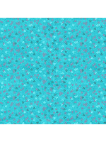 Stof Fabrics Hannah Basic - Triangles - Medium Blue