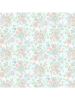 Henry Glass Fabrics Dorothy Jean s Flower Garden - Floral Allover - Blue - 674