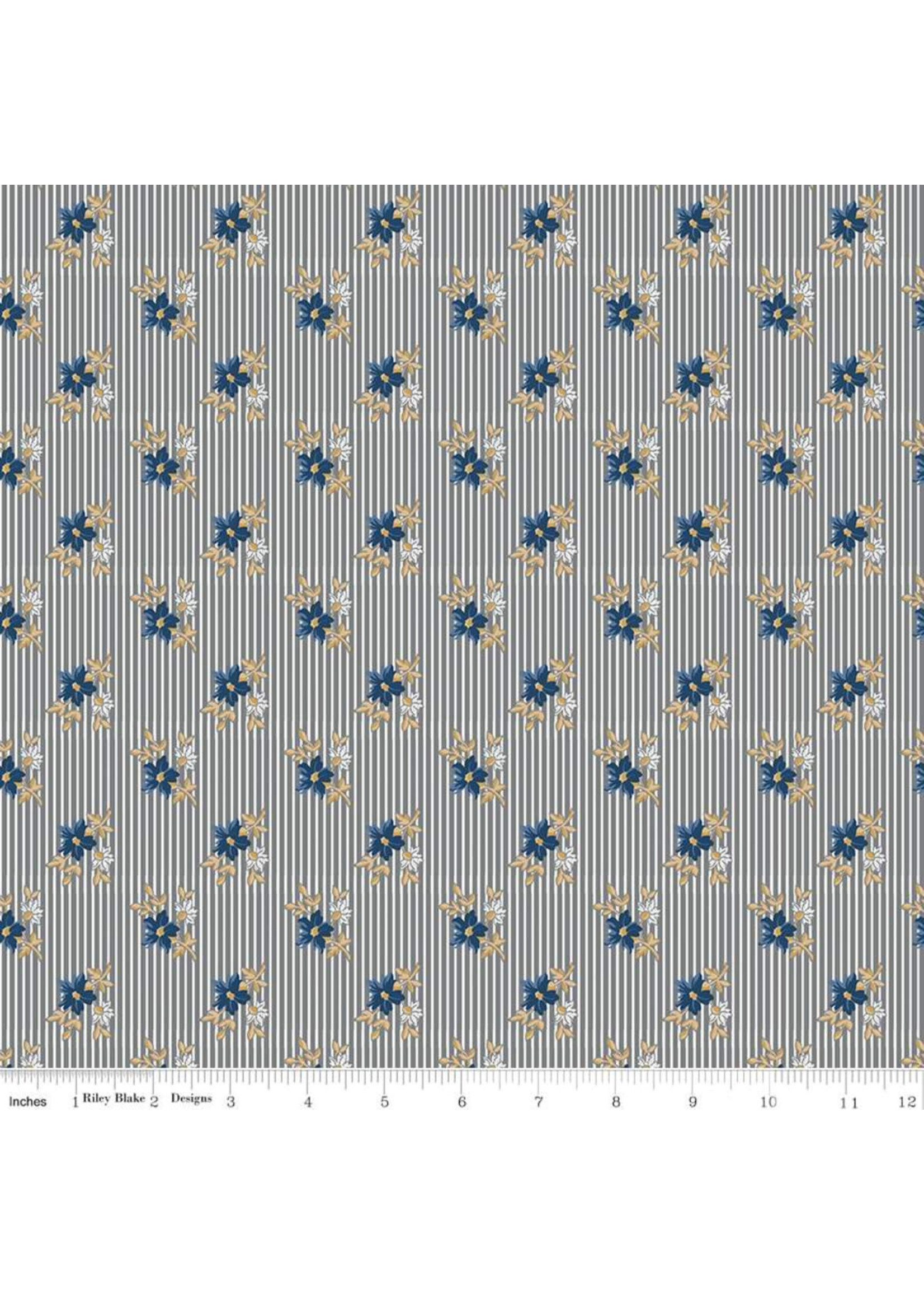 Riley Blake Designs Delightful - Stripes - Grey