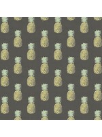 Makower Fern Garden - Pineapple - Grey