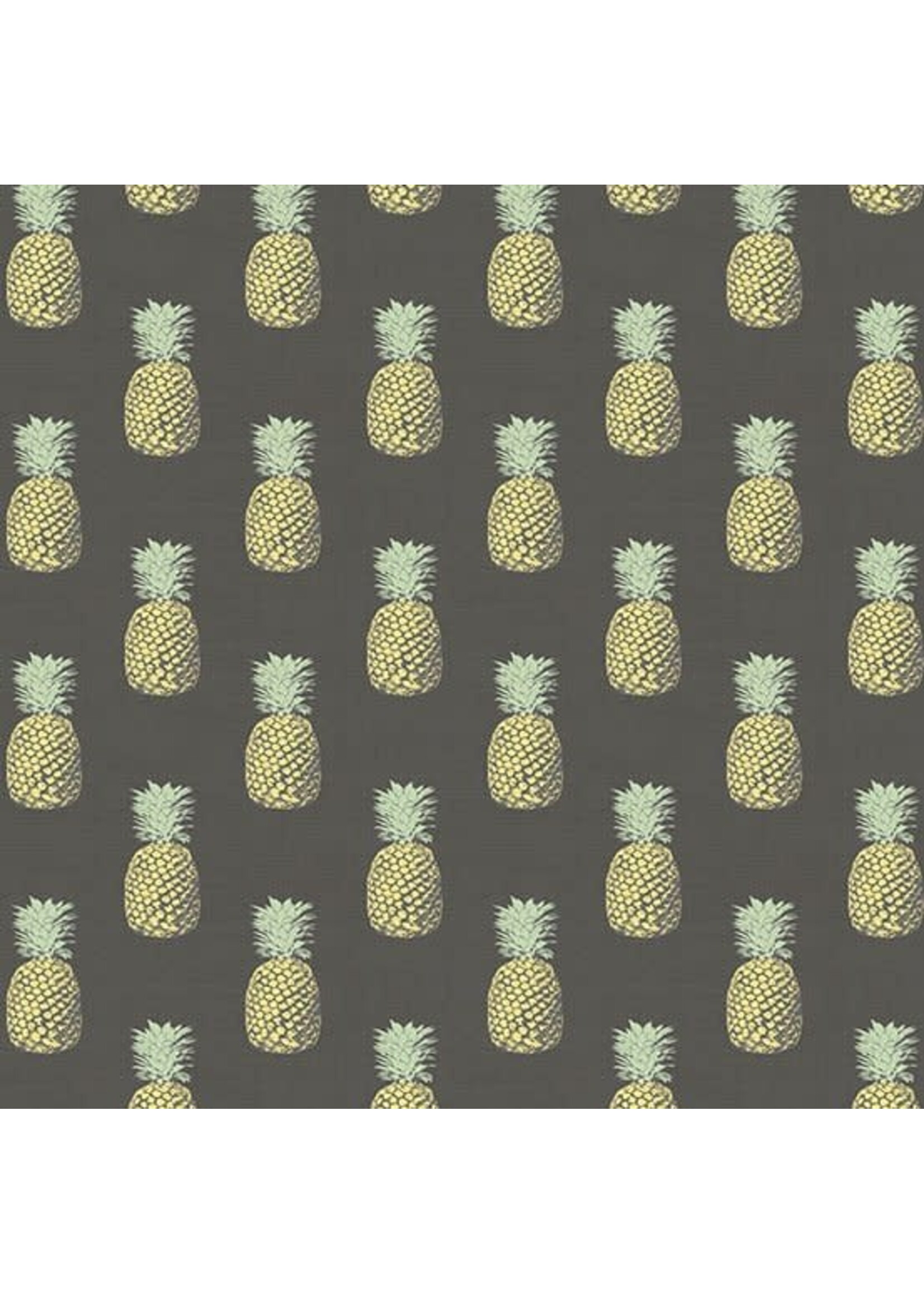 Makower Fern Garden - Pineapple - Grey