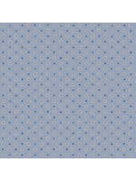 Stof Fabrics Hannah Basic - Dots - Blue - Coupon - 70 cm x 110 cm