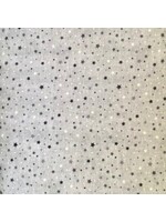 Stof Fabrics Quilting Rainbow - Little Star - Light Grey - Coupon - 80 cm x 110 cm