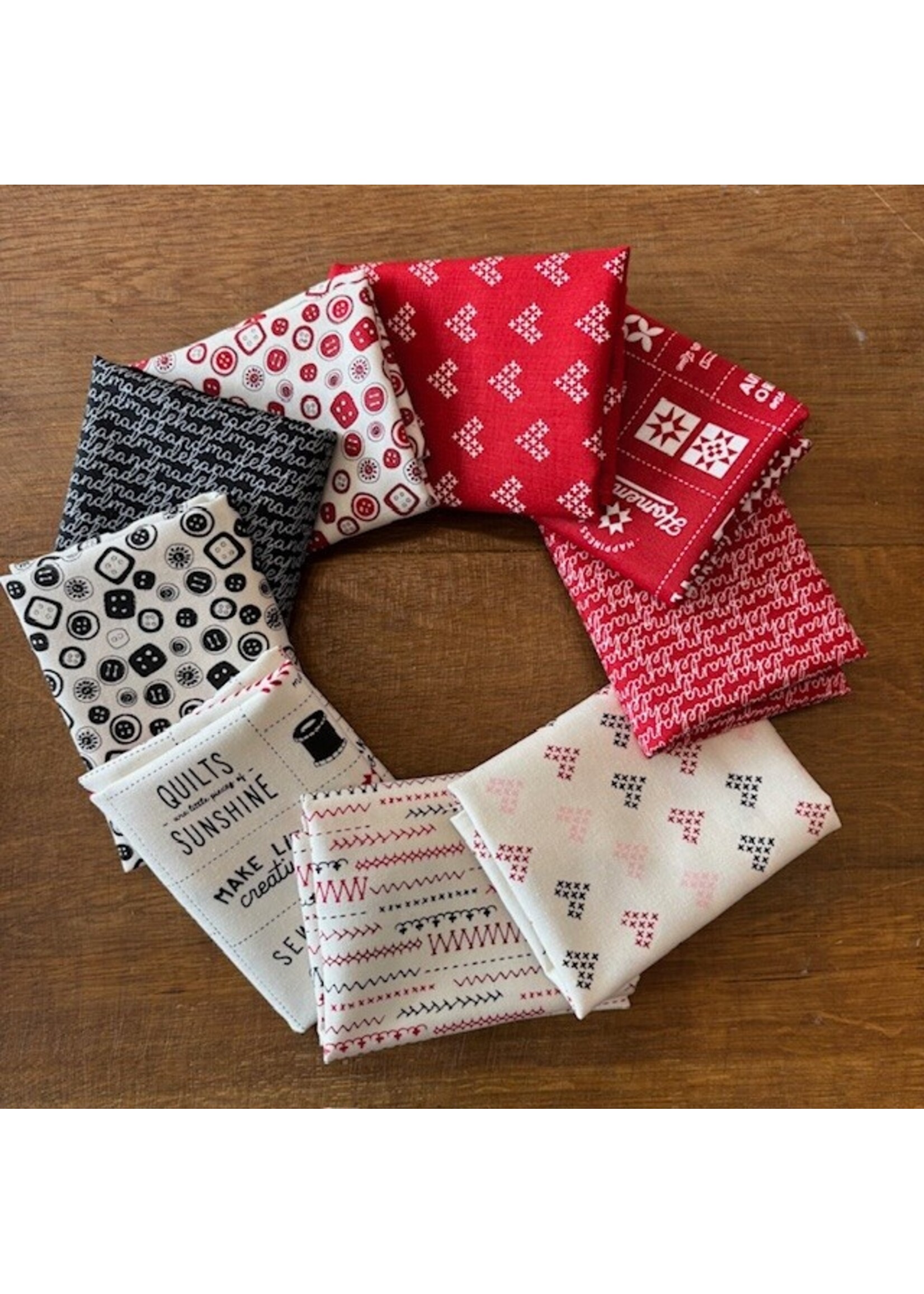 Moda Fabrics Stofpakket - Sweetwater - Threads - 9 Long Eights 25 x 55 cm