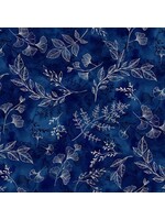 Hoffman Fabrics Fly Home for Winter - Navy Silver - U4978 - 19S