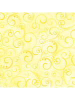 Kanvas Studio Swirling Splendor - Light Yellow - Coupon - 65 cm x 275 cm
