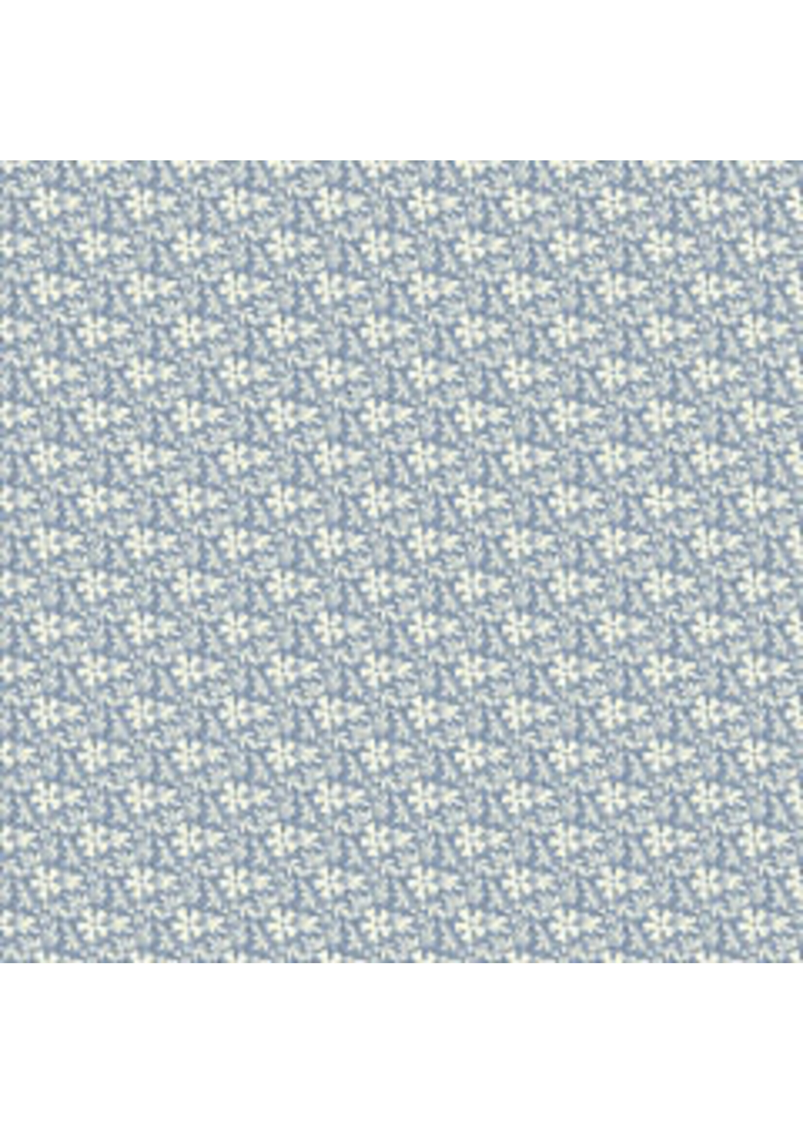 Windham Fabrics Marlais - Dotwork Flowers - Chambray - Coupon - 75 cm x 110 cm