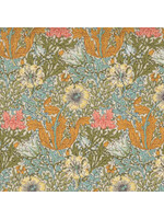 Moda Fabrics Morris Manor - Comptom Florals - Porcelain - 8390 11 - Coupon - 95 cm x 110 cm