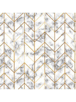 Studio E Fabrics Watercolor Sketchbook - Marble Geo - White - Coupon - 80 cm x 110 cm