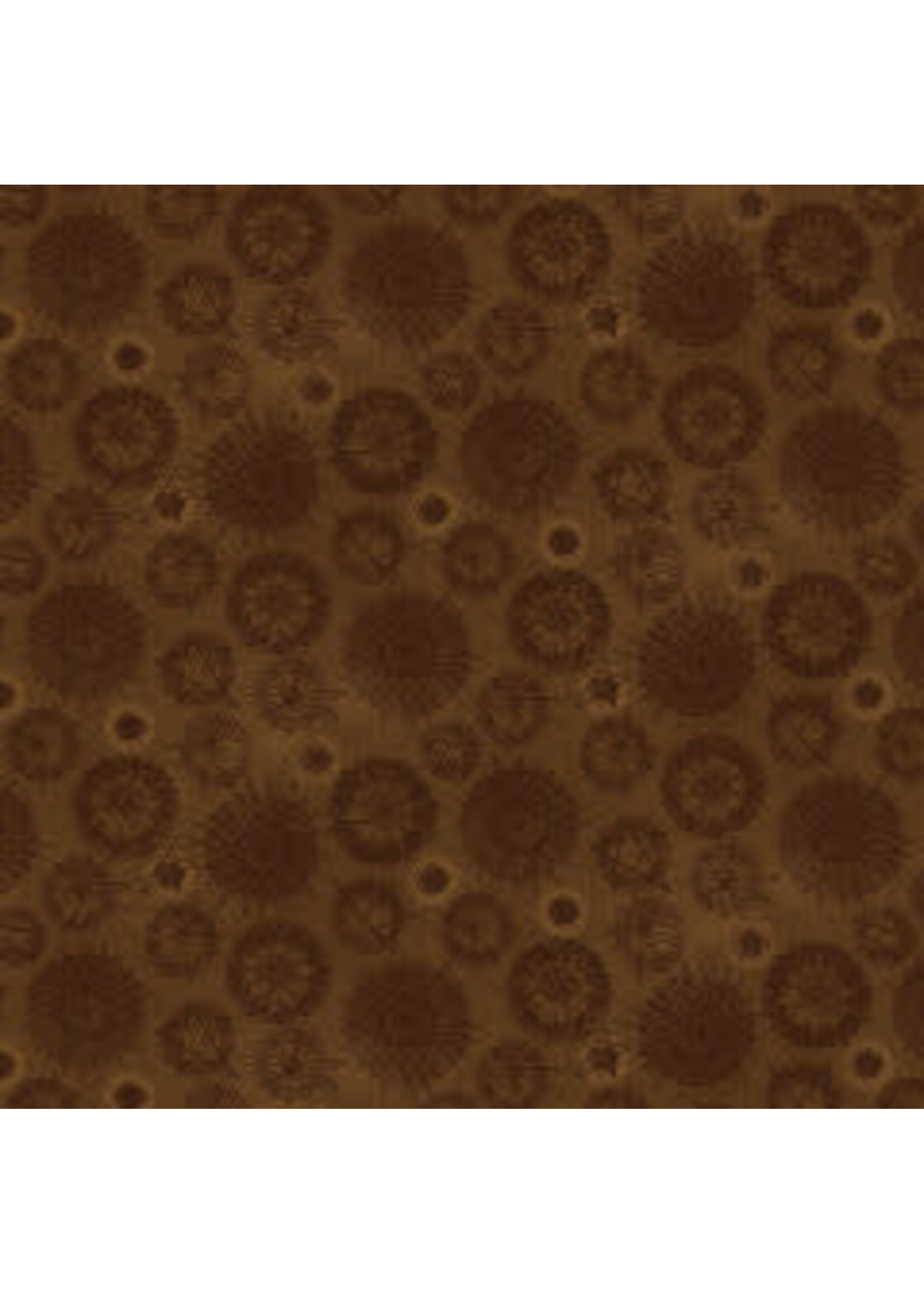 Henry Glass Fabrics Best Of Days - Tonal Flower - Brown - Coupon - 100 cm x 110 cm
