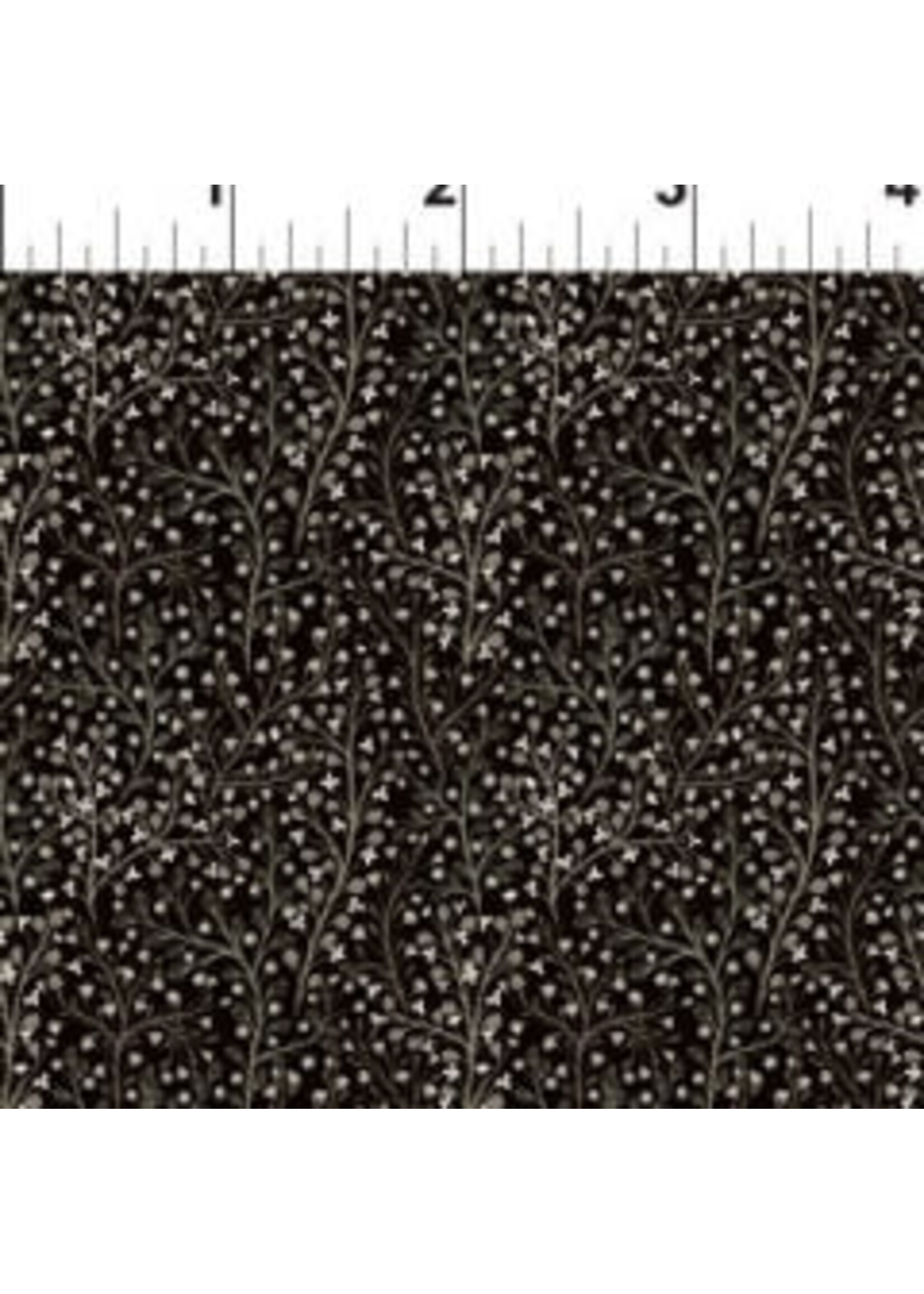 In The Beginning Garden Delights - Vines - Black - Coupon - 90 cm x 110 cm