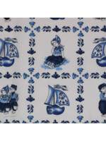 Van Gelderen Stoffen Delftsblauw 25 - Coupon - 120 cm x 150 cm