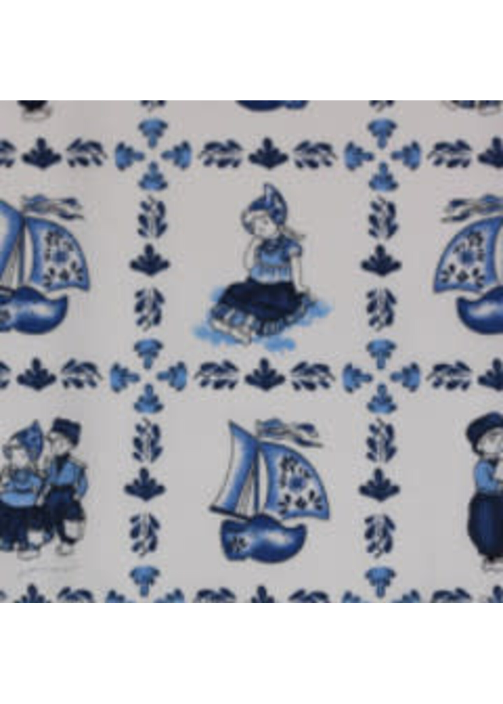 Van Gelderen Stoffen Delftsblauw 25 - Coupon - 120 cm x 150 cm