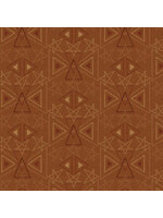 Henry Glass Fabrics Best Of Days - Star Geo - Rust - Coupon - 80 cm x 110 cm