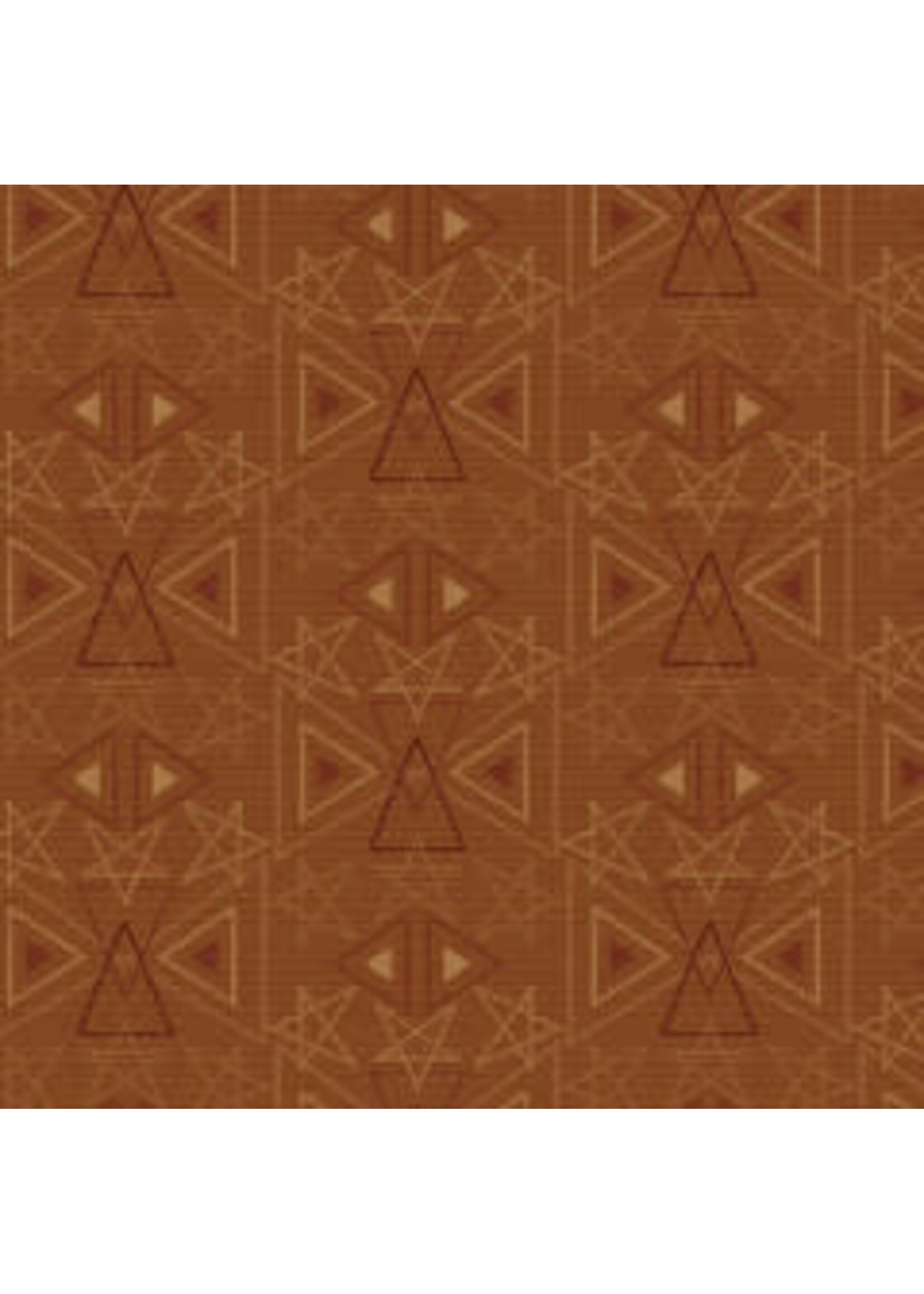 Henry Glass Fabrics Best Of Days - Star Geo - Rust - Coupon - 80 cm x 110 cm