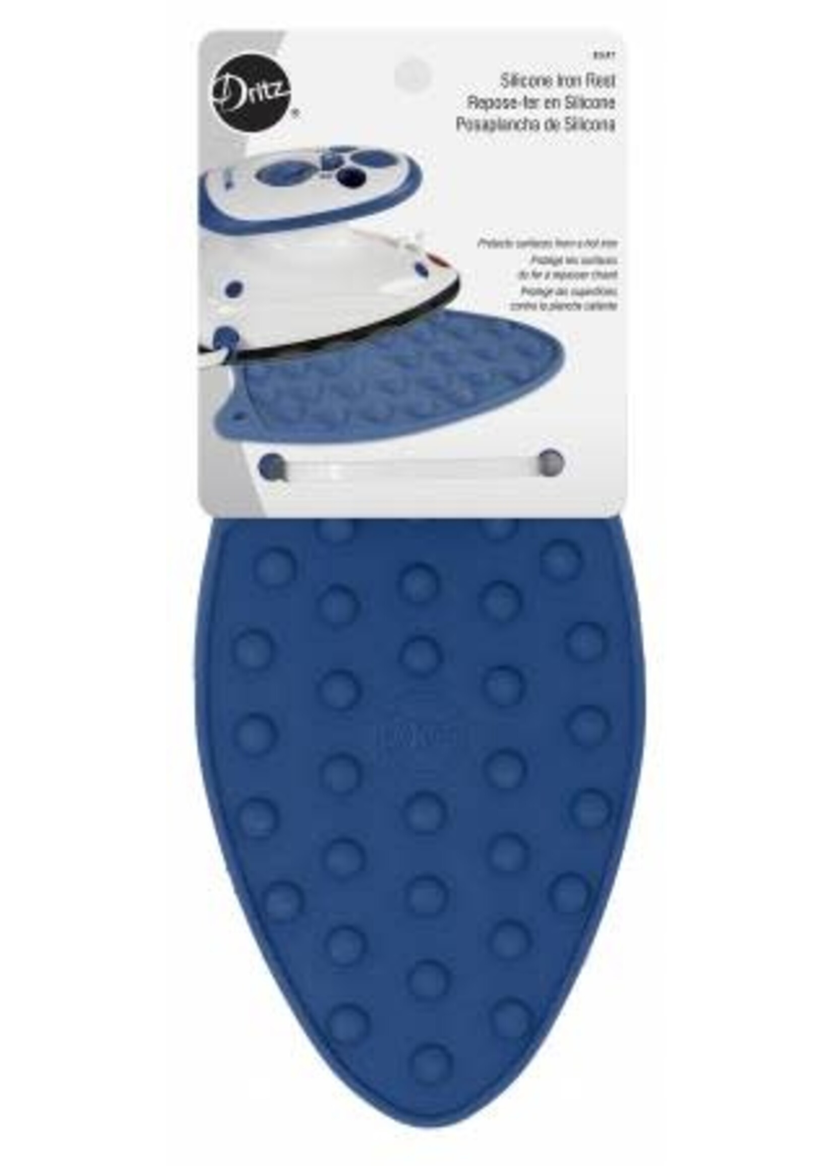 Dritz Strijkijzer Neerzetvlak - Klein - Siliconen - Blauw