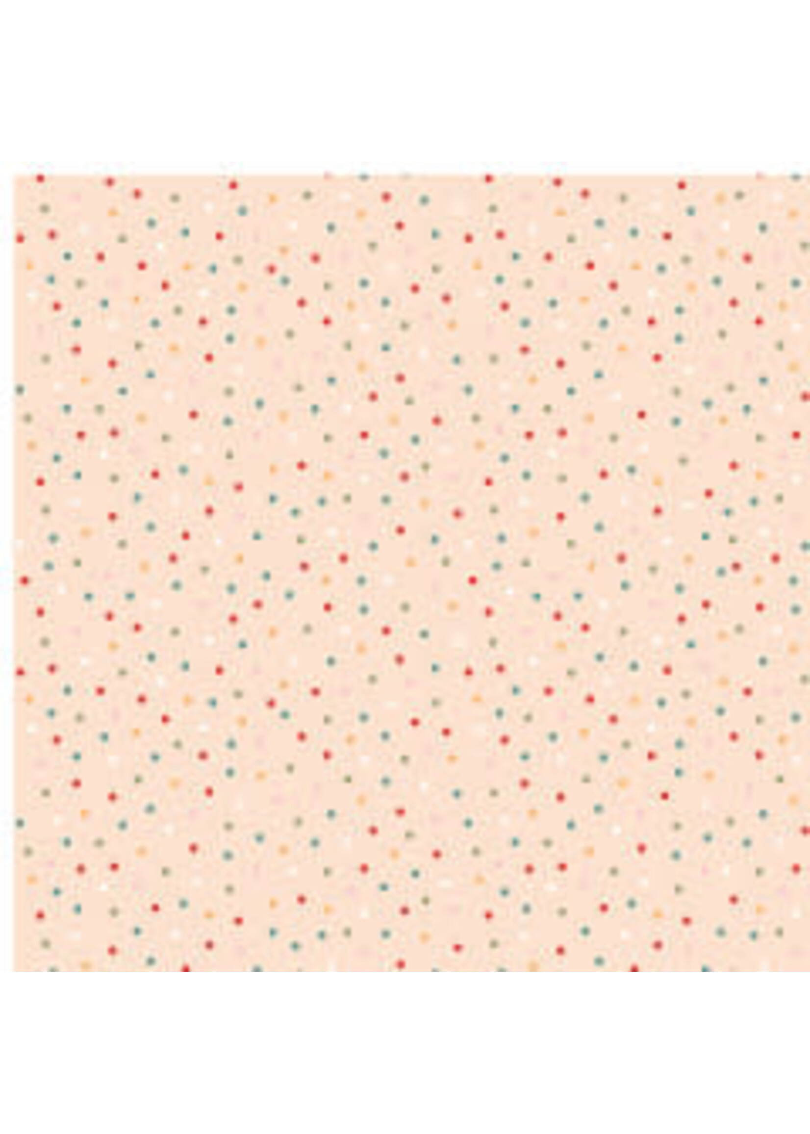 Poppie Cotton Country Confetti - Heavy Cream - Cream - Coupon - 75 cm x 110 cm