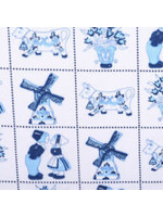 Van Gelderen Stoffen Delftsblauw 37 - Coupon - 85 cm x 150 cm