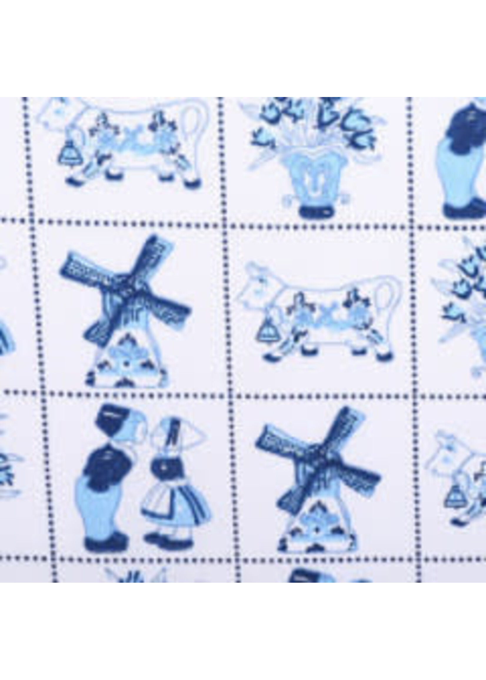 Van Gelderen Stoffen Delftsblauw 37 - Coupon - 85 cm x 150 cm