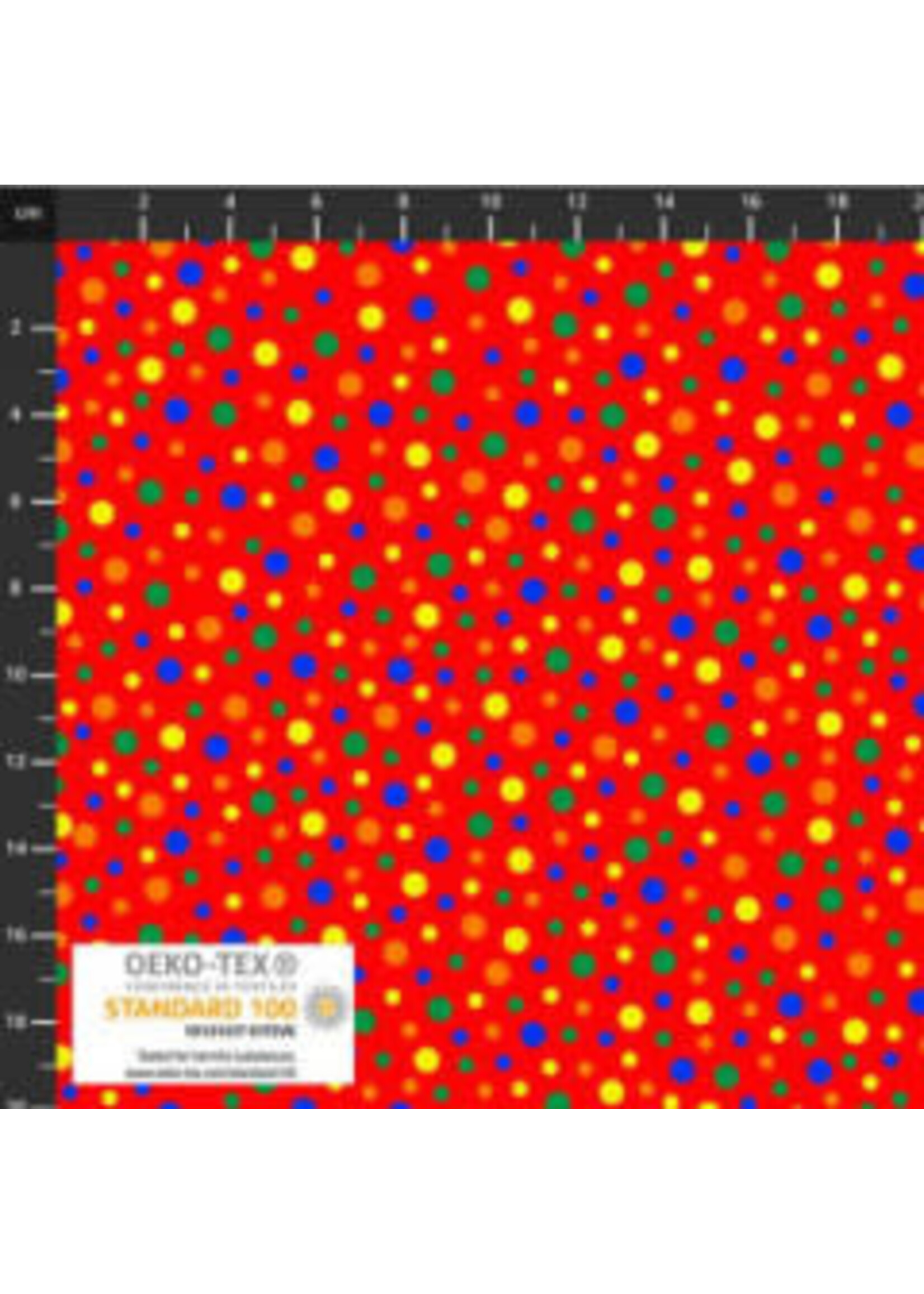 Stof Fabrics Memory Game - Red - Coupon - 85 cm x 110 cm