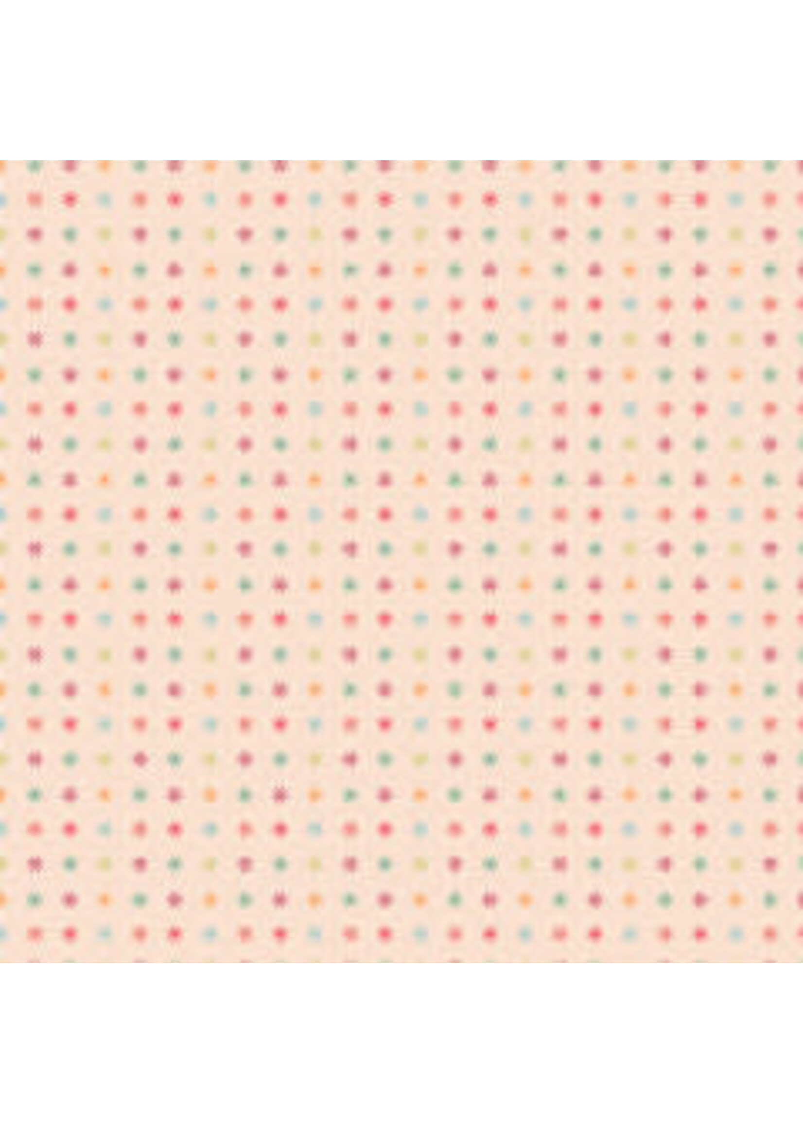 Poppie Cotton Calico Cowgirls - I Got Spurs - Natural - Coupon - 85 cm x 110 cm