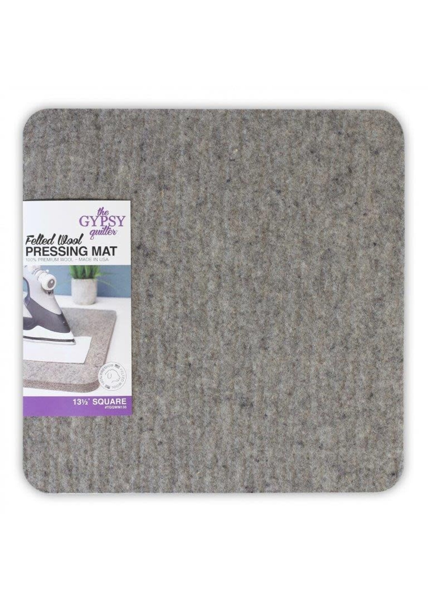 The Gypsy Quilter Strijkmat - Felted Wool Pressing Mat - 13,5 inch x 13,5 inch