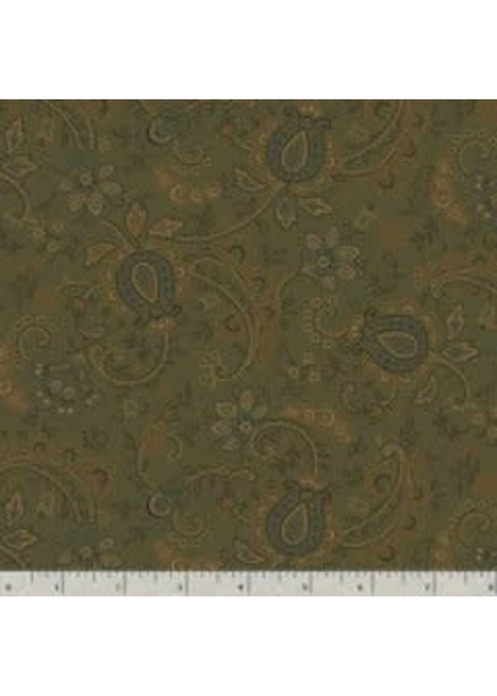 Marcus Fabrics Country Meadow - Green - Coupon - 80 cm x 110 cm