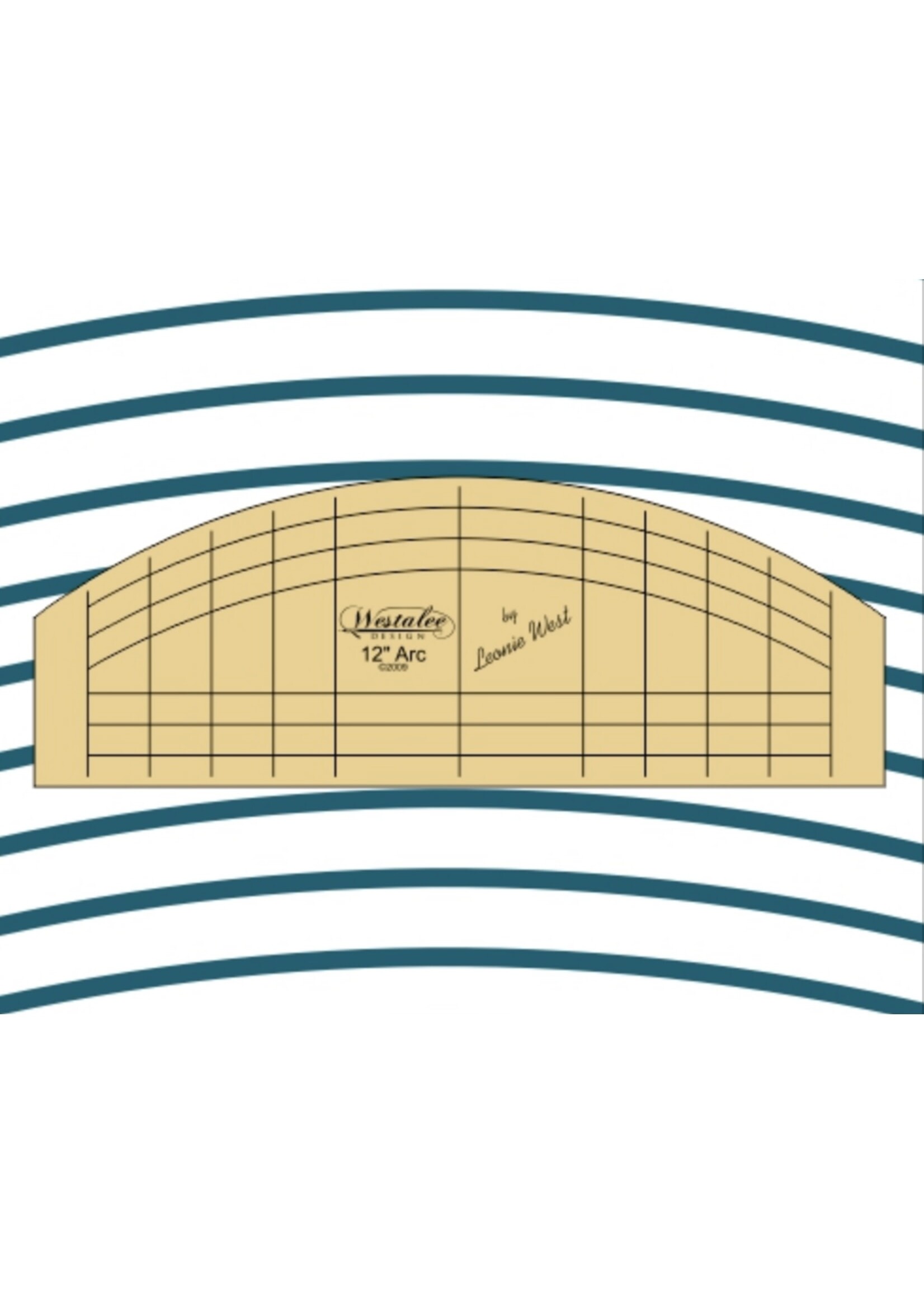 Westalee by Sew Steady Quiltliniaal - 12 inch - Arc - High Shank