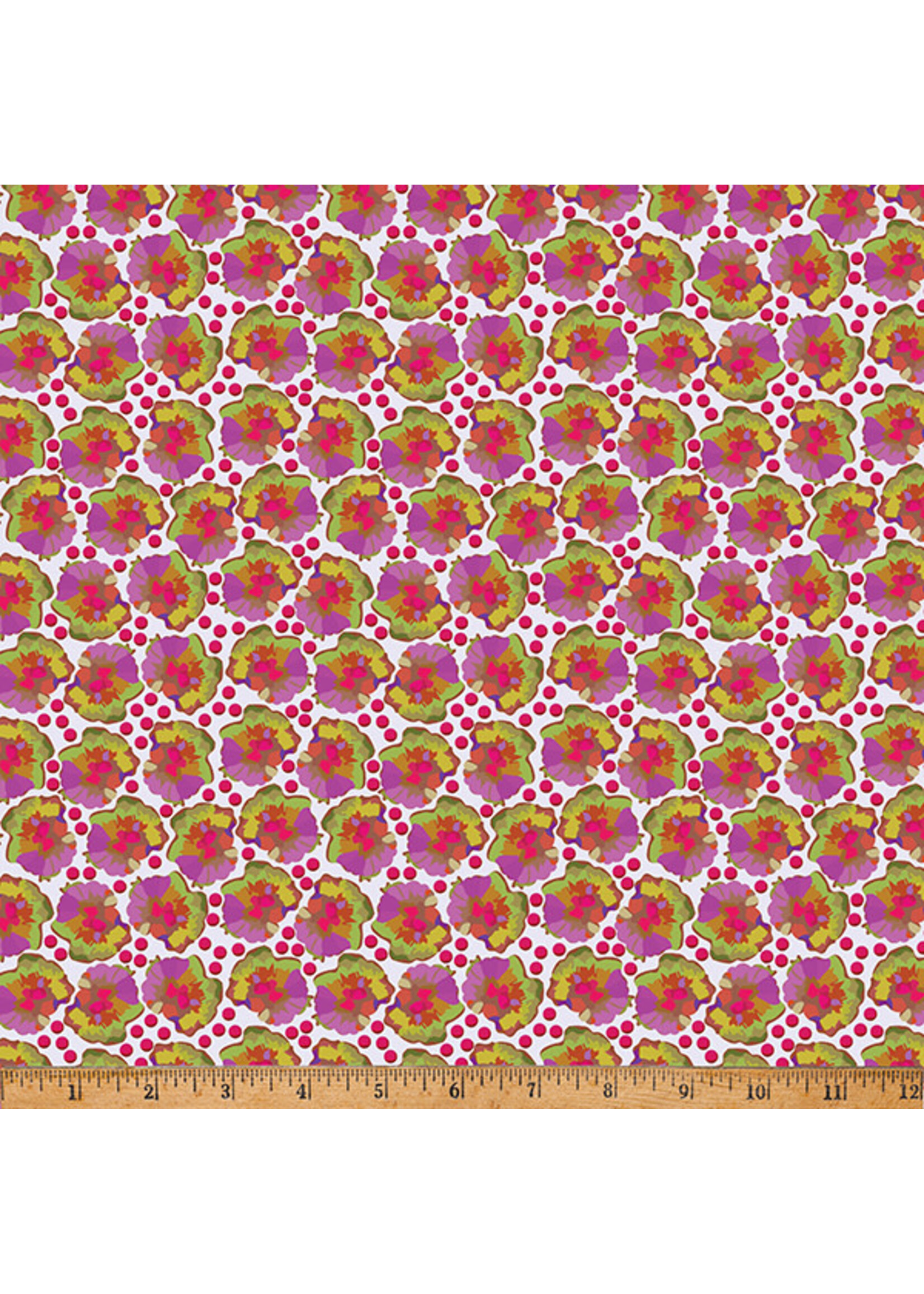 Hoffman Fabrics Whimsical Flower Garden - Razzmatazz - W5538-757