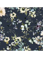 Windham Fabrics Perennial - Wild Anemone - Indigo - Coupon - 100 cm x 110 cm