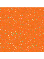 Poppie Cotton Country Confetti - Creamsicle - Bright Orange - Coupon - 90 cm x 110 cm
