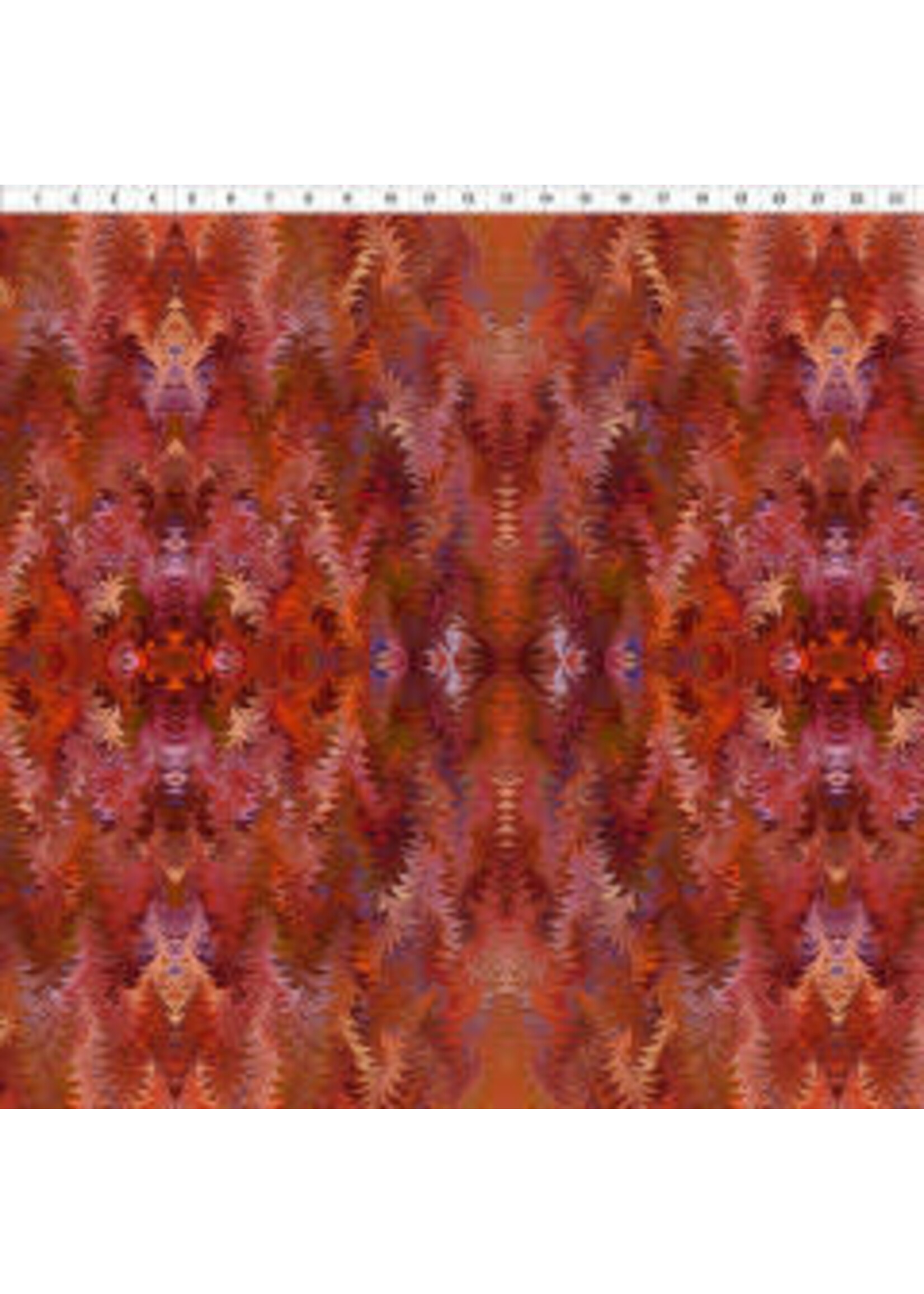 In The Beginning Marble Essence - Florence - Red - Coupon - 100 cm x 110 cm