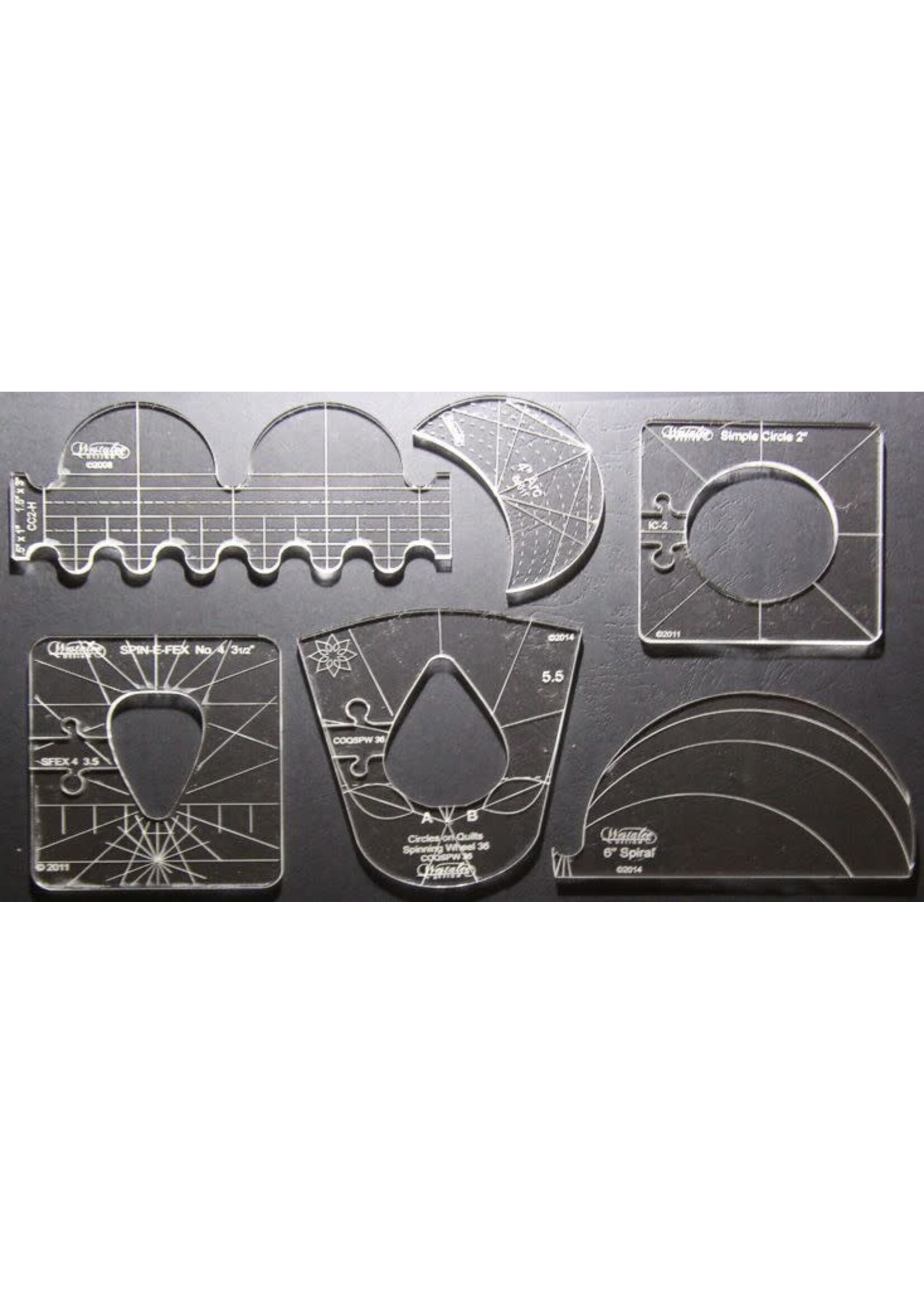 Westalee by Sew Steady Quiltliniaal - Template Sampler Set - High Shank