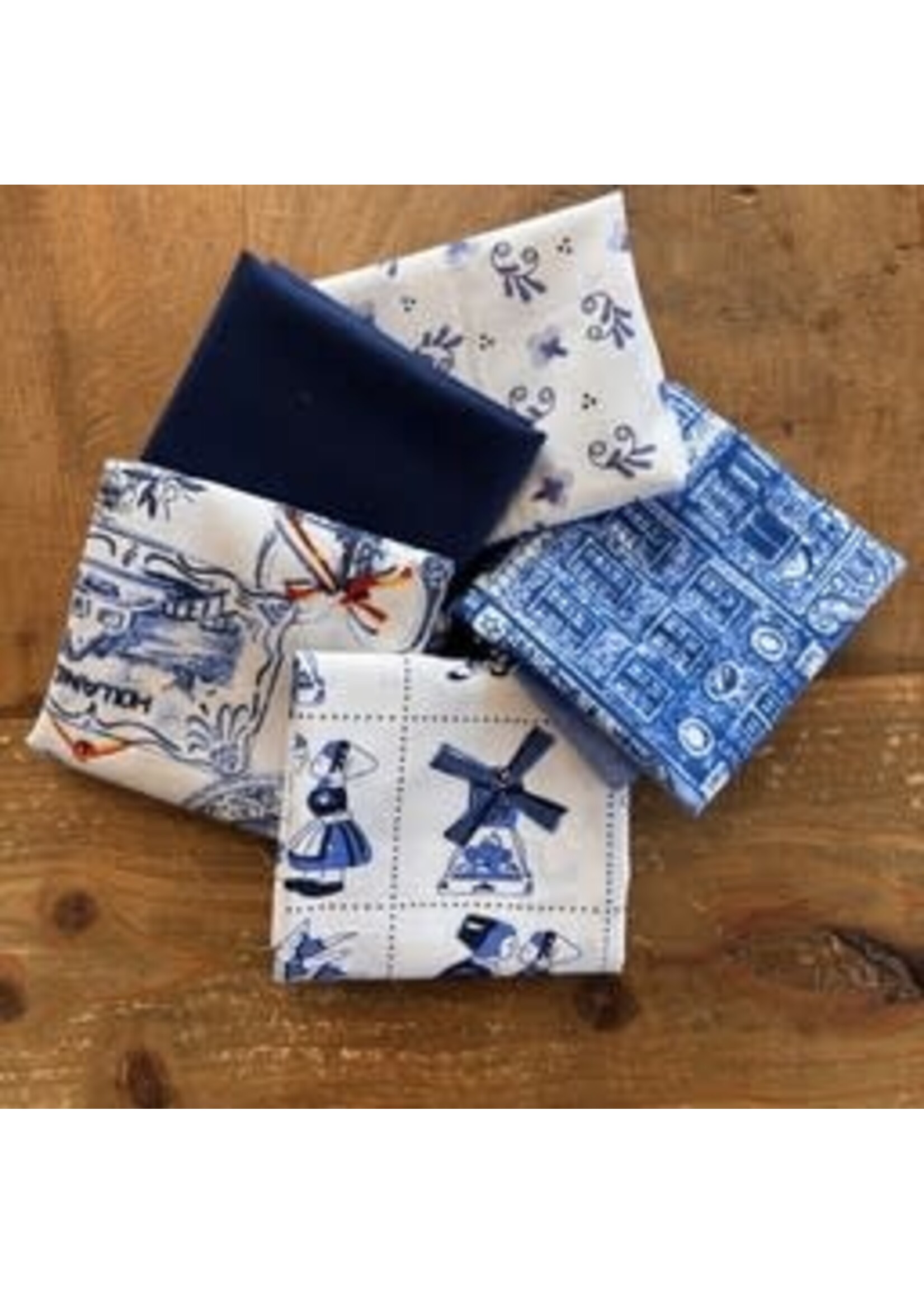 Stofpakket - Holland Blauw - 5 Long Eights