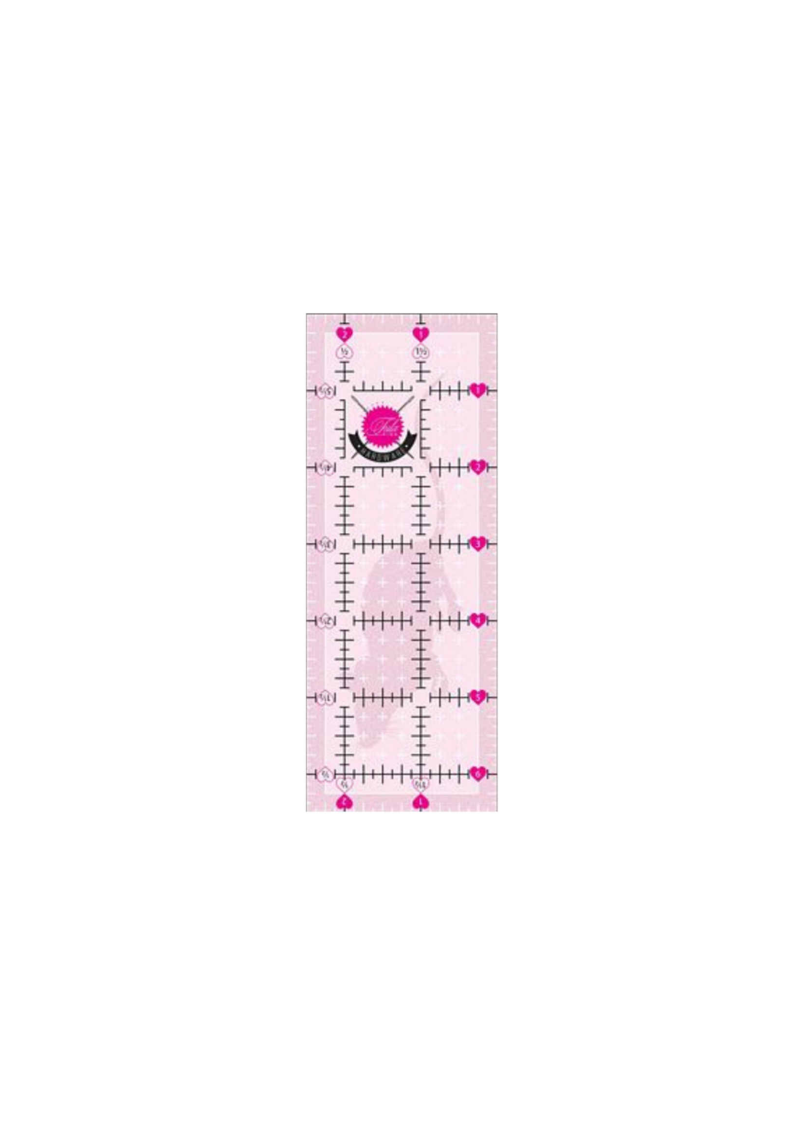 Tula Pink Liniaal - Non Slip Mouse Ruler - 2,5 inch x 6,5 inch