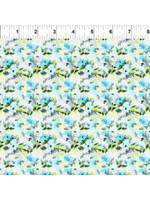 In The Beginning Watercolor Beauty - Dawn - Blue - Coupon - 85 cm x 110 cm