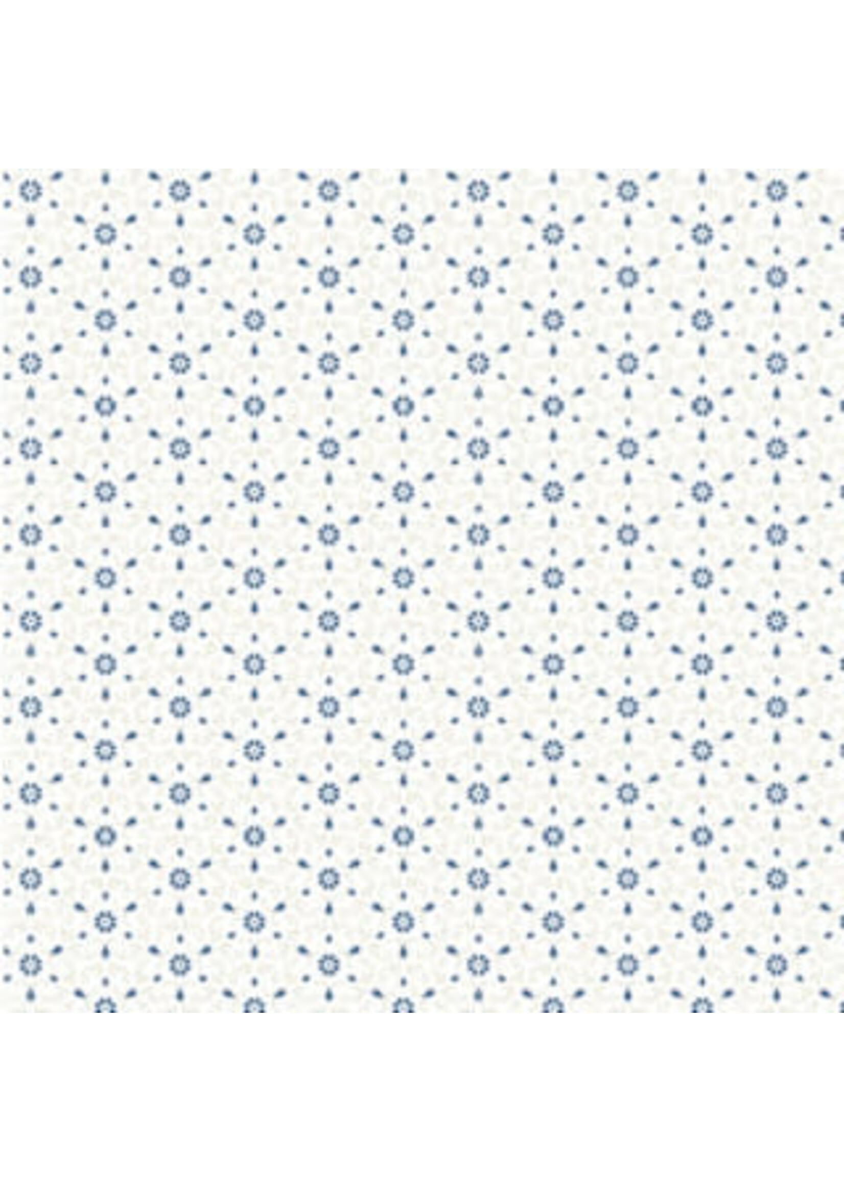 Poppie Cotton Lakeland Blues - Tri-Damask - Light - Coupon - 85 cm x 110 cm