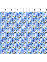 In The Beginning Watercolor Beauty - Summer - Blue - Coupon - 80 cm x 110 cm