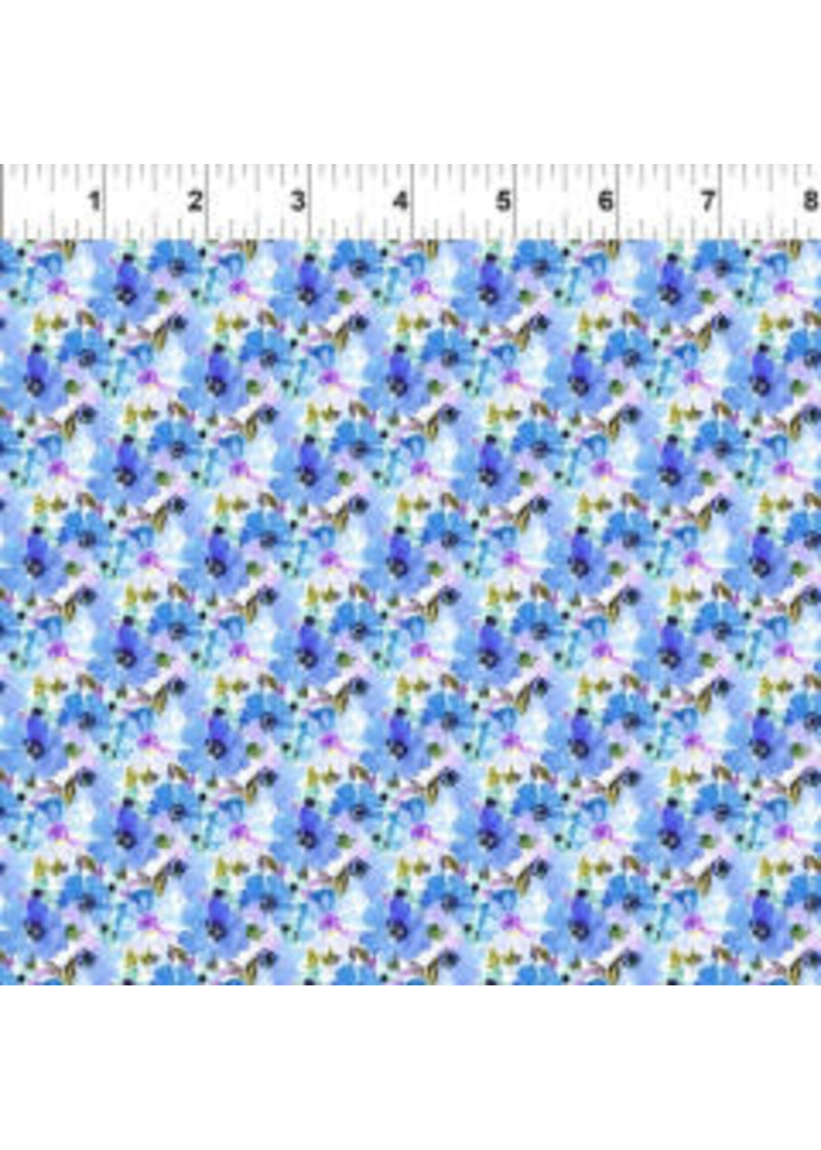 In The Beginning Watercolor Beauty - Summer - Blue - Coupon - 80 cm x 110 cm